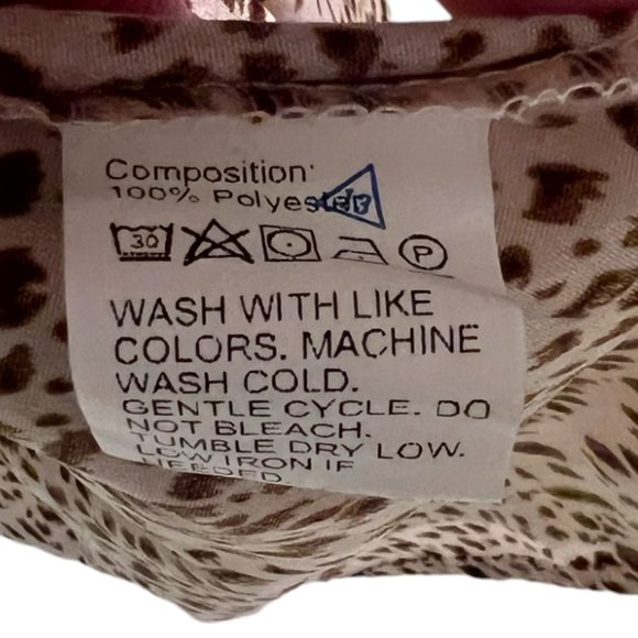 Women's Shein Brown Leopard Flowy V-Neck Ruffled Tunic Dress Size Small - Picture 5 of 5